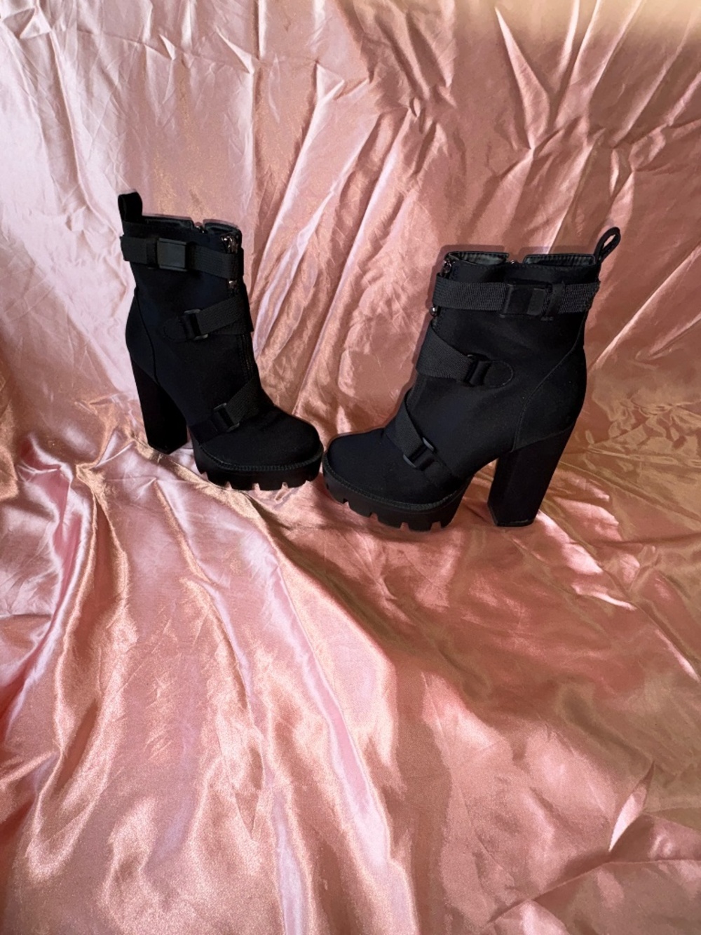 Platform Heeled Boots